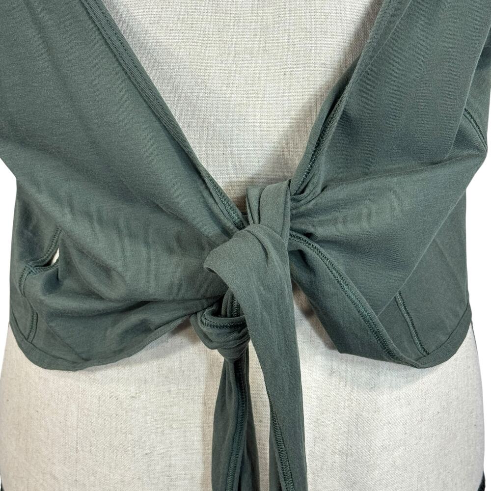 Lululemon SZ 12? It's a Tie Tank Top Crop Stretch Classic Fit Breathable Green - Picture 7 of 7